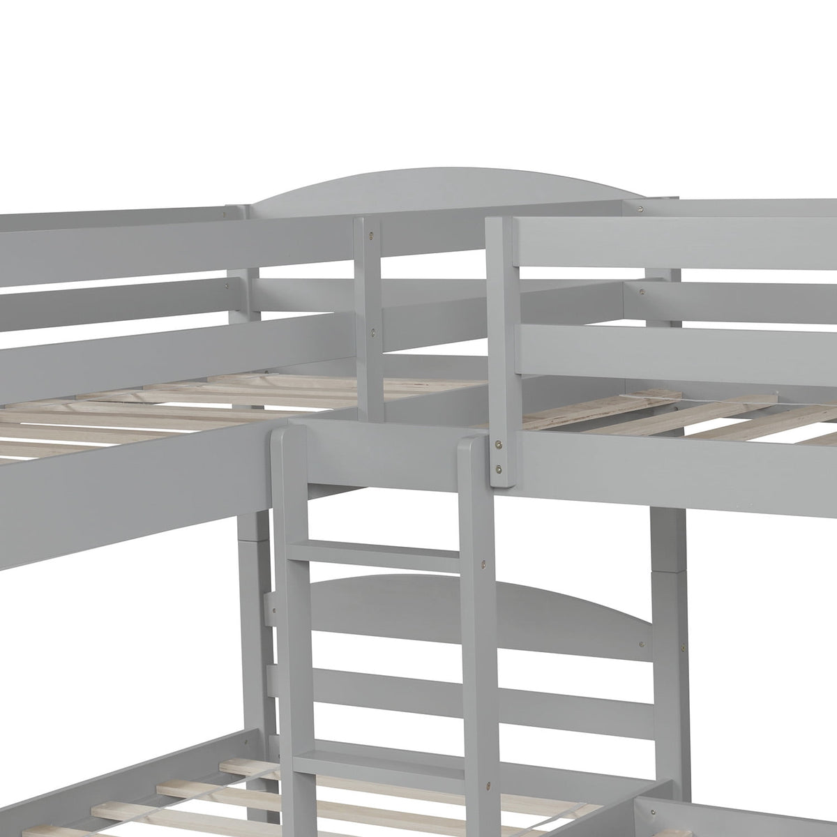 Eden Tali L-shaped twin bunk bed with trundle view 4