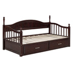 Eden Tali wood daybed with trundle and two drawers view 5