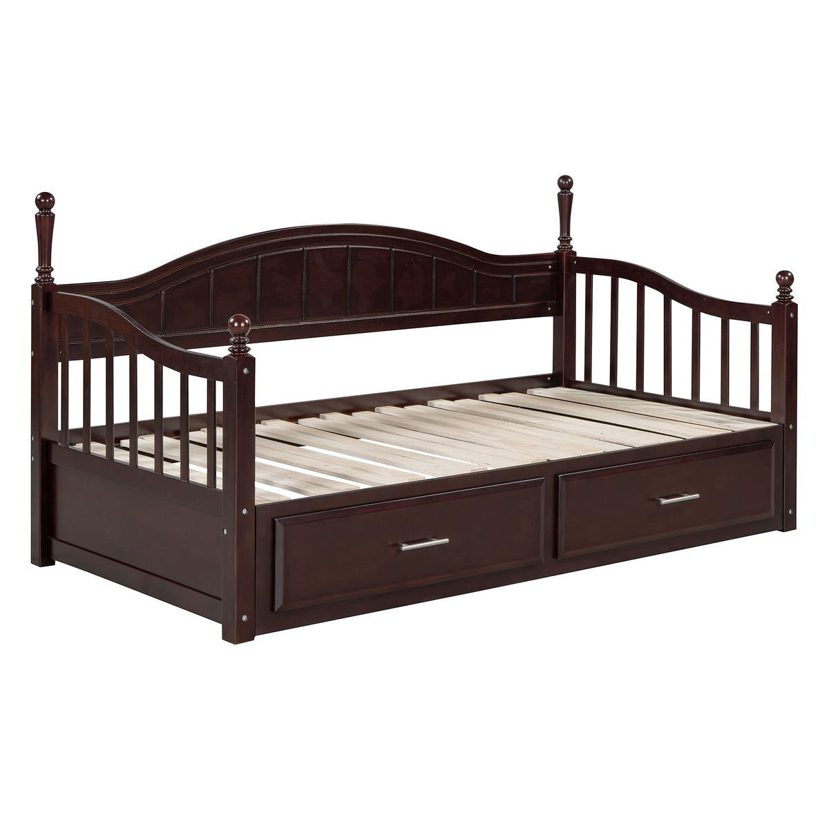 Eden Tali wood daybed with trundle and two drawers view 5
