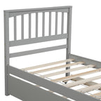 Eden Tali twin wood platform bed with roll out trundle view 3