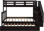 Eden Tali twin over full bunk bed with trundle and stairs view 5