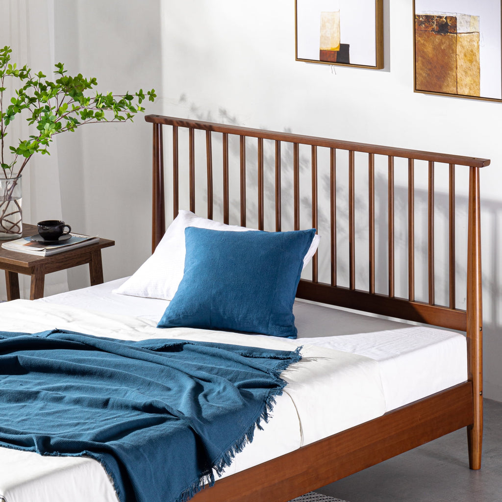 Eden Tali mid century wood platform bed view 6