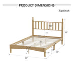 Eden Tali retro spindle platform bed frame view 3