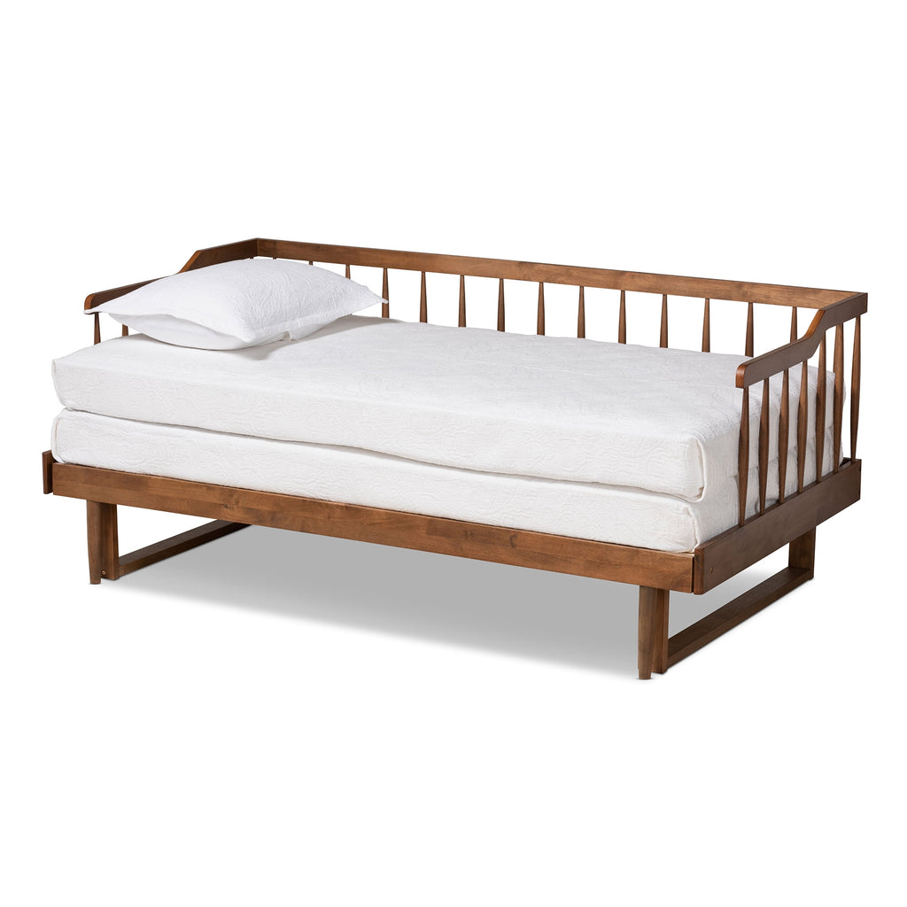 Eden Tali walnut expandable spindle daybed view 2
