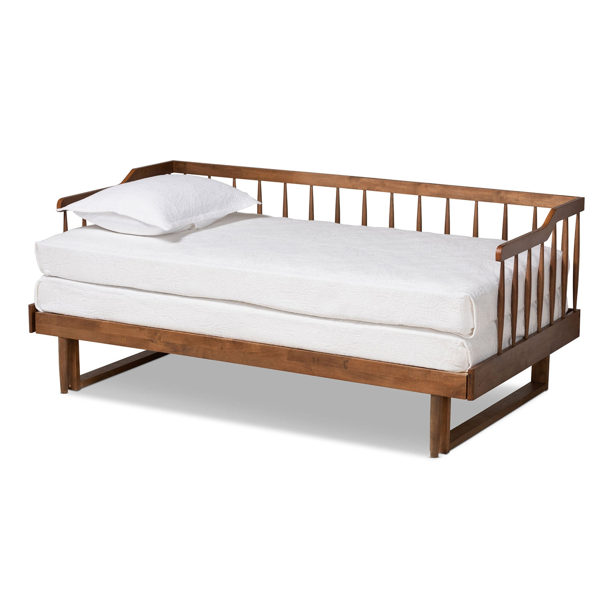 Eden Tali walnut expandable spindle daybed view 2