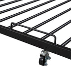 Eden Tali metal platform bed with trundle and USB shelves view 11