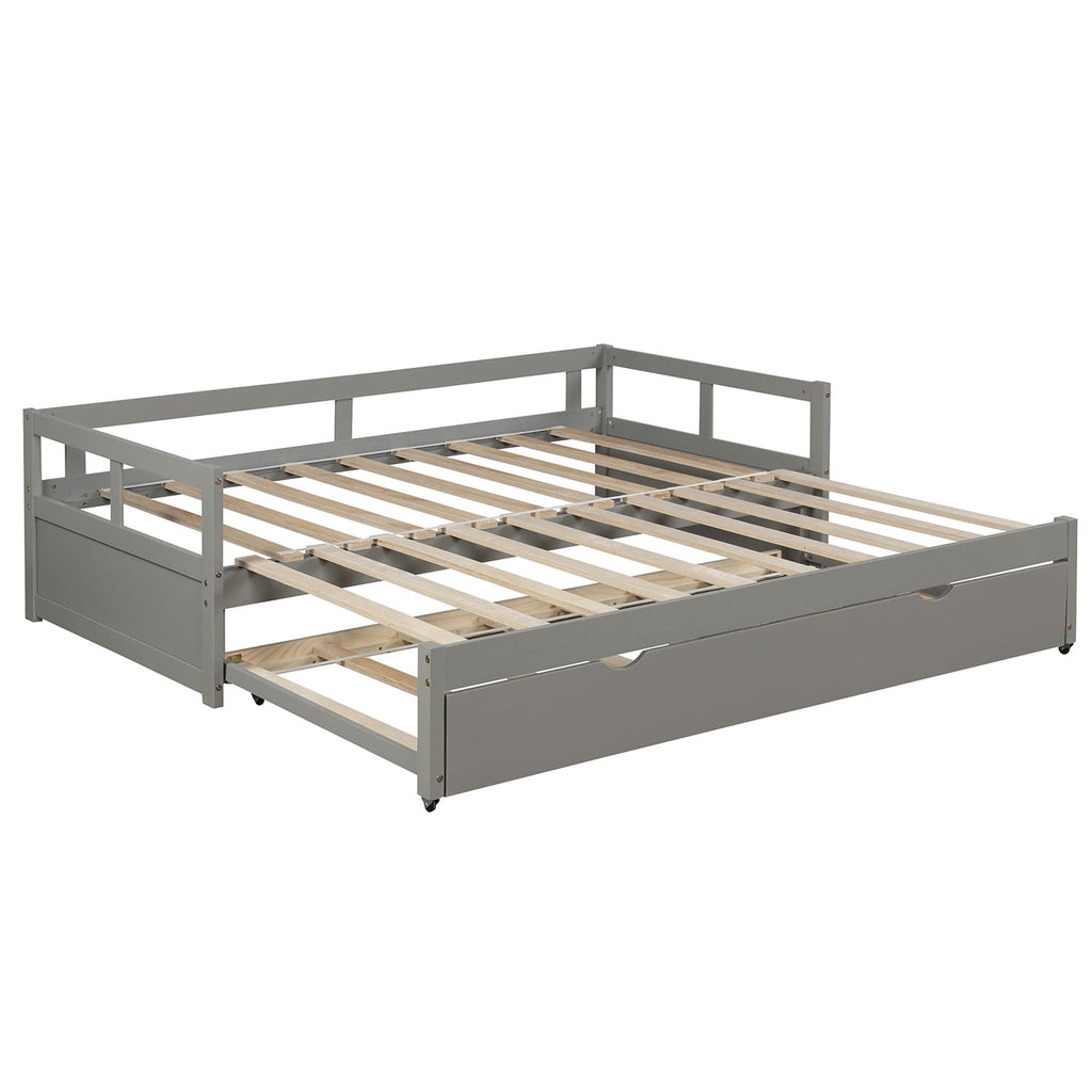 Eden Tali expandable pine daybed with trundle view 3