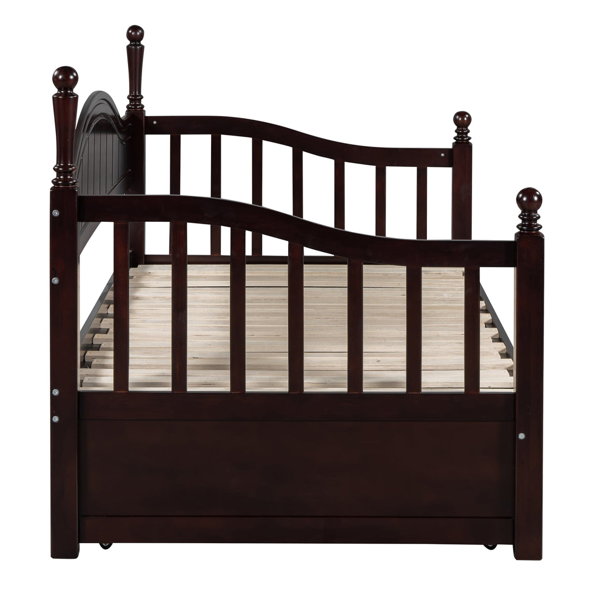 Eden Tali wood daybed with trundle and two drawers view 9