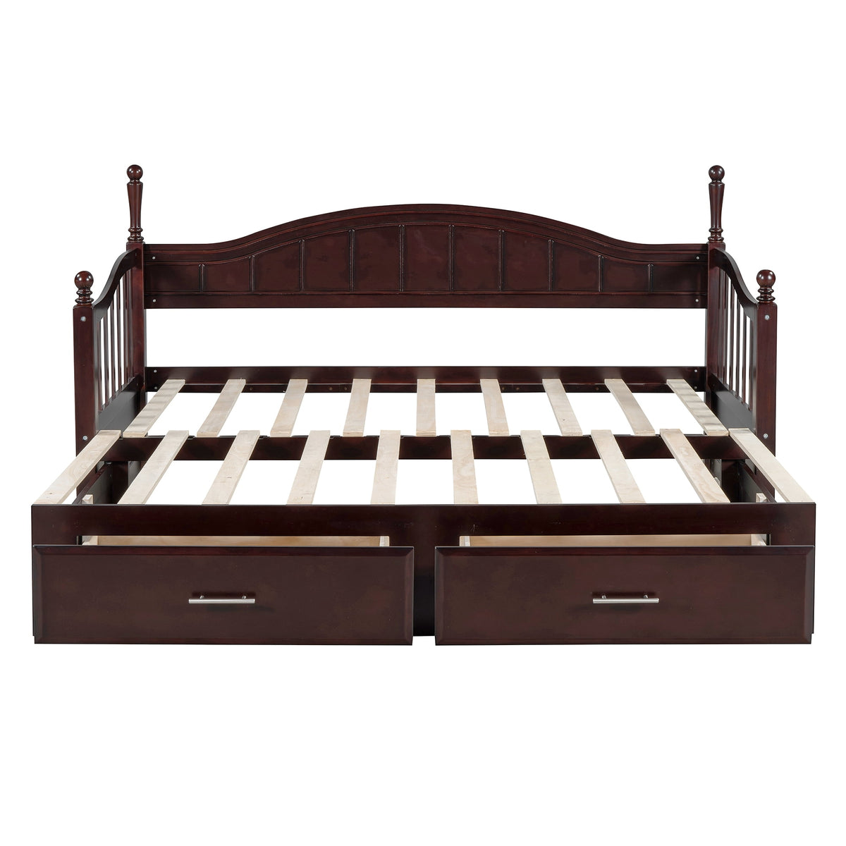 Eden Tali wood daybed with trundle and two drawers view 4