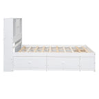 Eden Tali queen storage platform bed with headboard shelves and drawers view 5