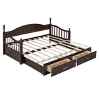 Eden Tali wood daybed with trundle and two drawers view 7