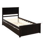 Eden Tali twin wood bed with headboard and trundle view 5