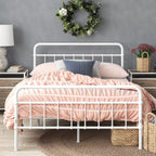 Eden Tali curved spindle steel platform bed view 11