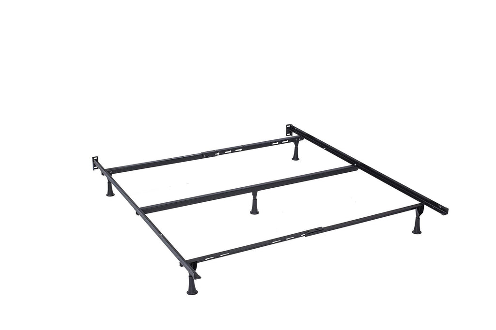 Eden Tali black metal full and queen bed frame view 1