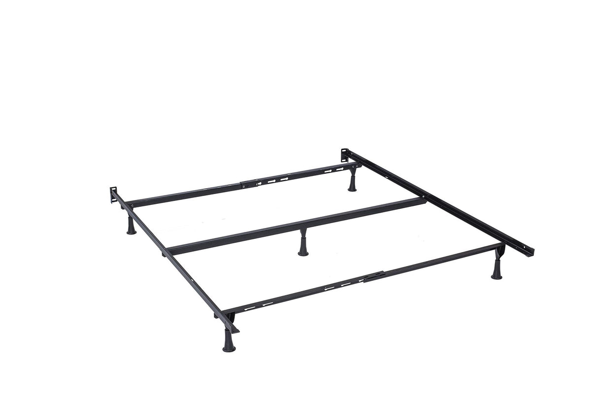 Eden Tali black metal full and queen bed frame view 1