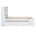 Eden Tali queen storage platform bed with headboard shelves and drawers view 10
