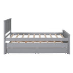 Eden Tali twin platform bed with trundle and roller drawers view 4