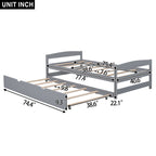 Eden Tali twin trundle bed with LED lights and USB ports view 5