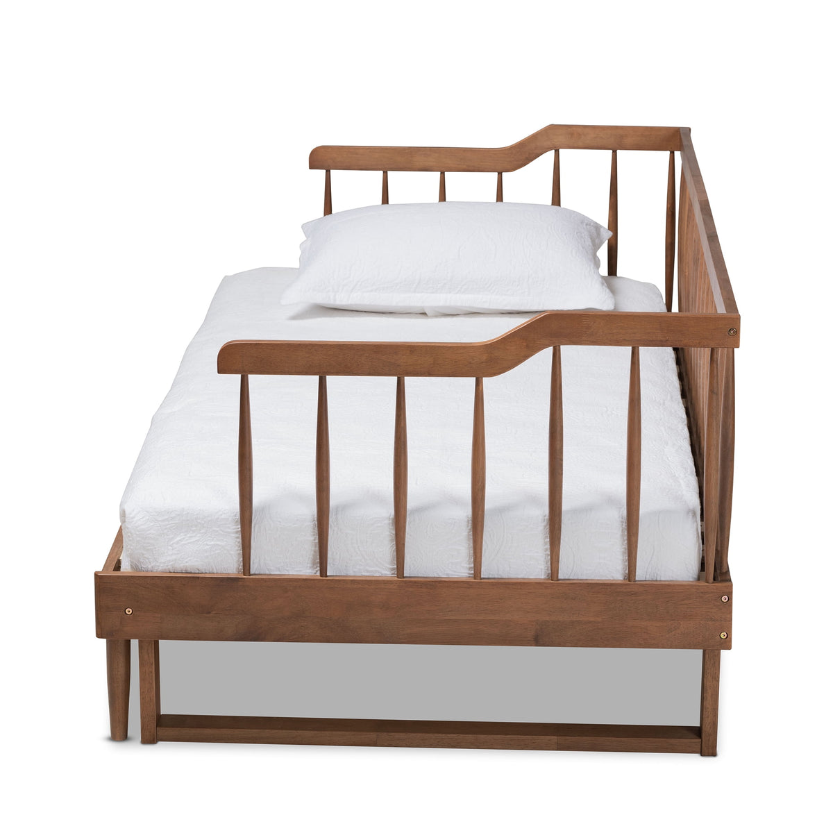 Eden Tali walnut expandable spindle daybed view 4