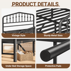 Eden Tali full victorian metal bed frame view 5
