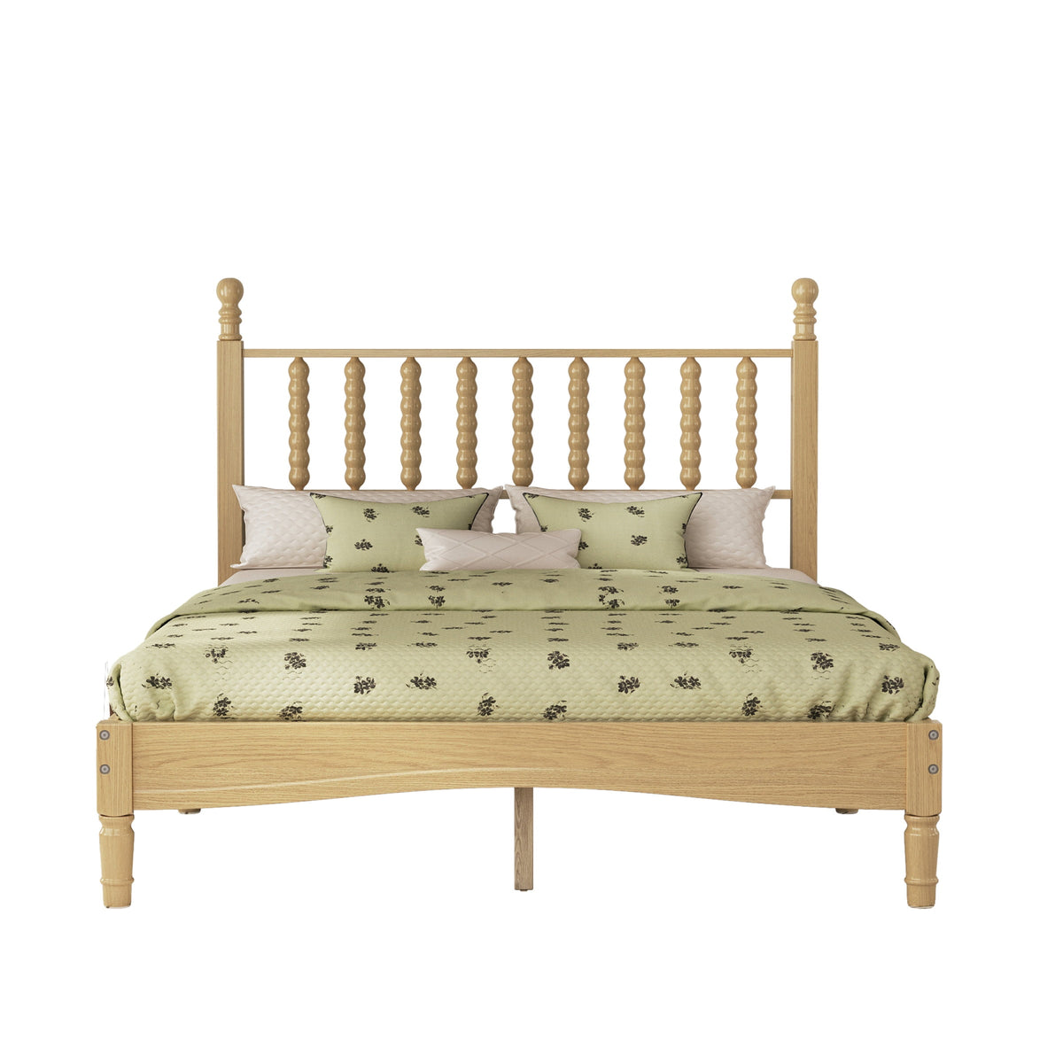 Eden Tali retro spindle platform bed frame view 4