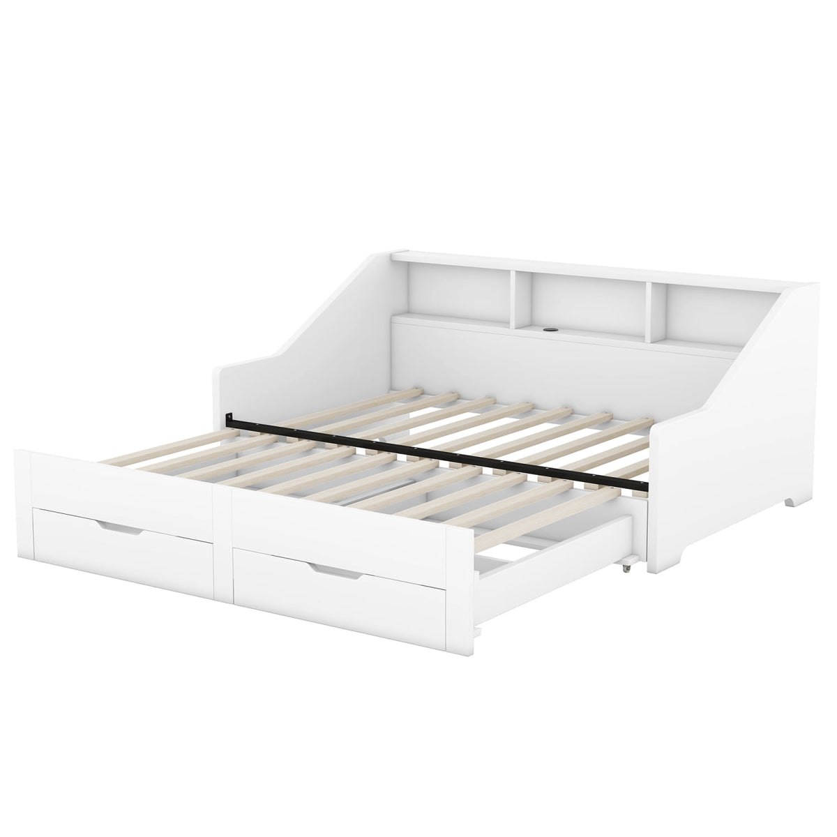 Eden Tali extendable daybed with bookcase headboard view 10