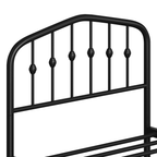 Eden Tali arched metal platform bed with spindle detail view 7