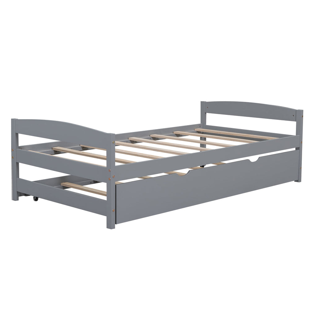 Eden Tali twin trundle bed with LED lights and USB ports view 11
