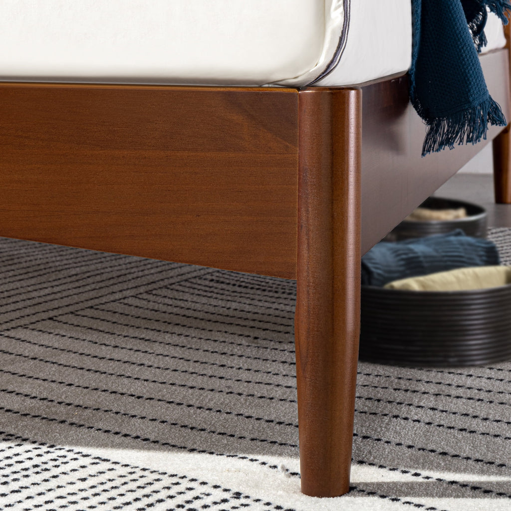 Eden Tali mid century wood platform bed view 5