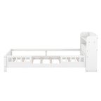 Eden Tali kids bed with storage headboard and LED light view 8