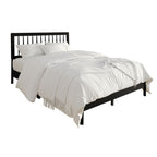 Eden Tali black wood platform bed with spindle headboard view 4
