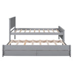 Eden Tali twin platform bed with trundle and roller drawers view 5