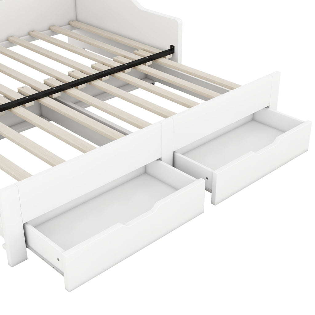 Eden Tali extendable daybed with bookcase headboard view 4