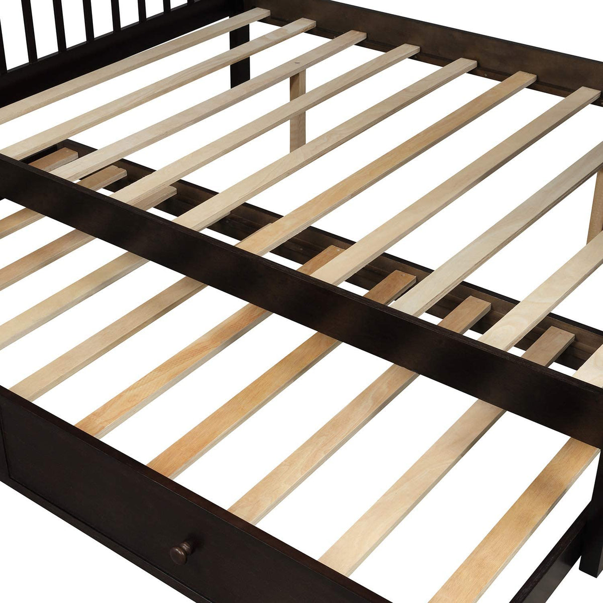 Eden Tali twin over full bunk bed with trundle and stairs view 4