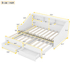 Eden Tali extendable daybed with bookcase headboard view 1