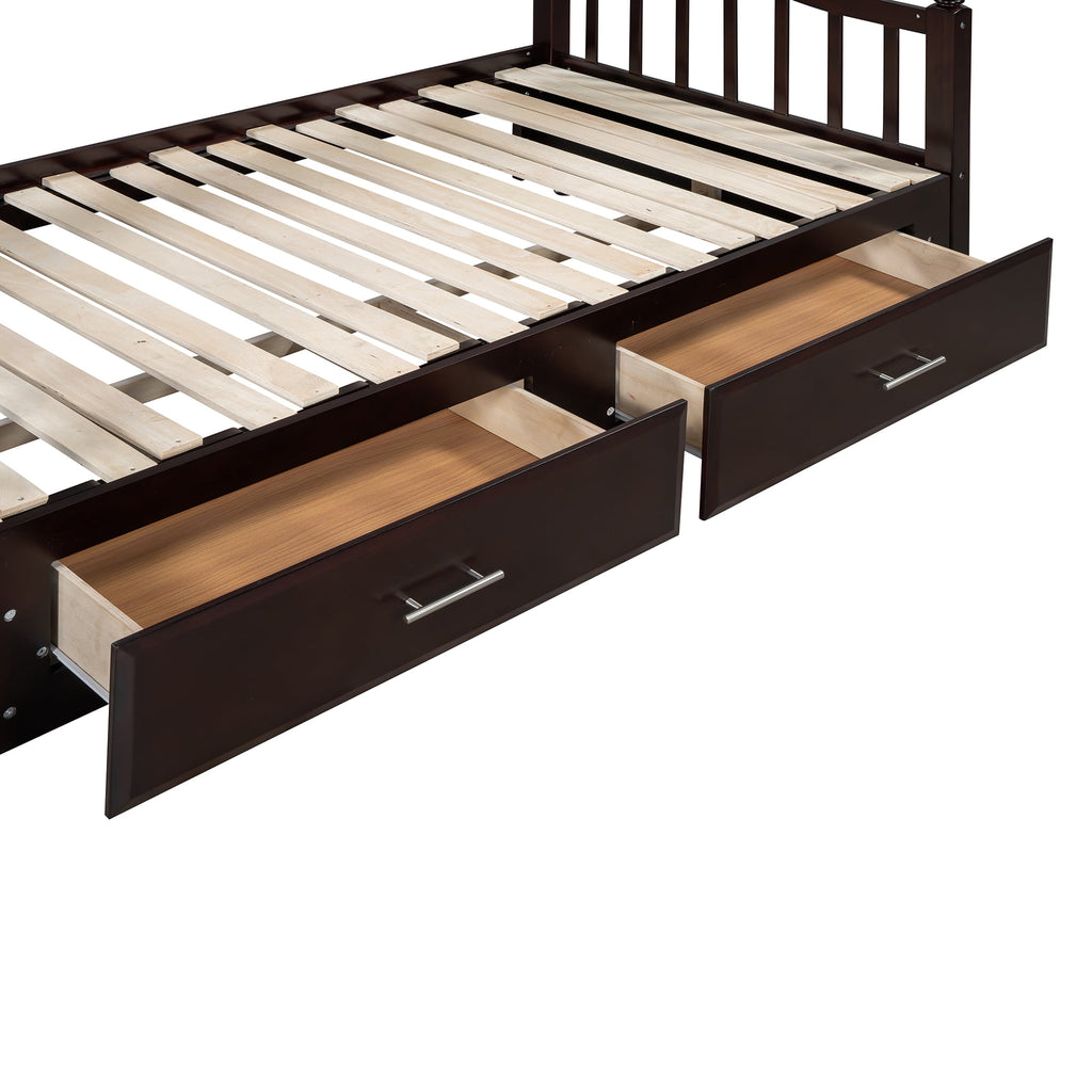 Eden Tali wood daybed with trundle and two drawers view 8
