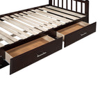Eden Tali wood daybed with trundle and two drawers view 8