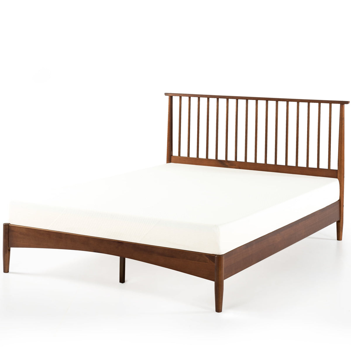 Eden Tali mid century wood platform bed view 12