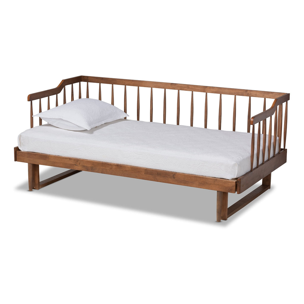 Eden Tali walnut expandable spindle daybed view 1