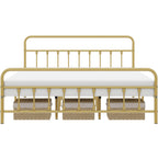 Eden Tali metal spindle bed with vintage ball accents view 5