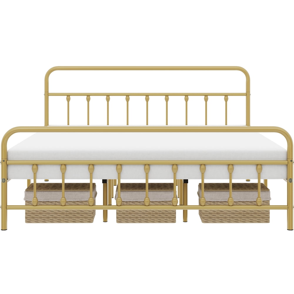 Eden Tali metal spindle bed with vintage ball accents view 5