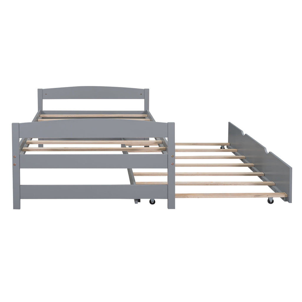 Eden Tali twin trundle bed with LED lights and USB ports view 8