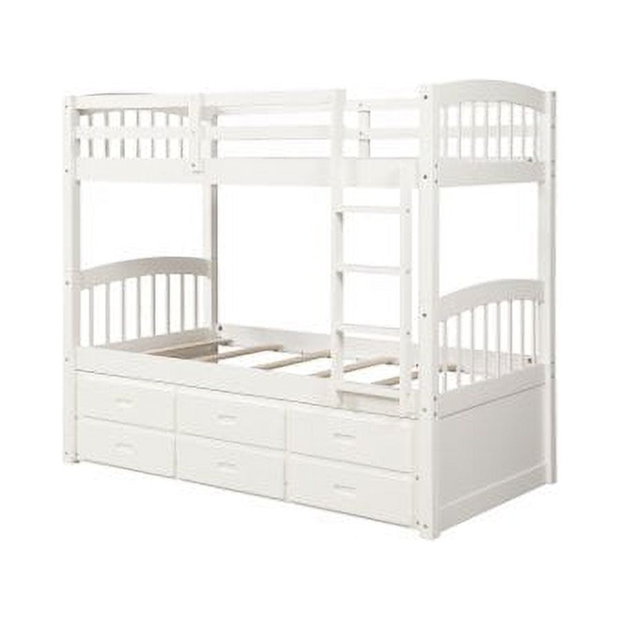 Eden Tali twin over twin bunk bed with trundle and drawers view 6