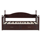 Eden Tali wood daybed with trundle and two drawers view 3