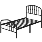 Eden Tali arched metal platform bed with spindle detail view 6