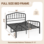 Eden Tali full victorian metal bed frame view 6