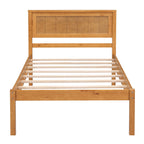 Eden Tali wood platform bed with headboard view 7