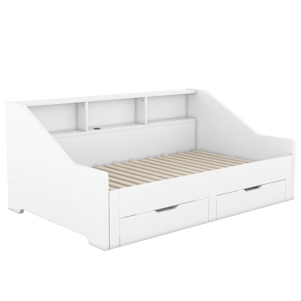 Eden Tali extendable daybed with bookcase headboard view 6