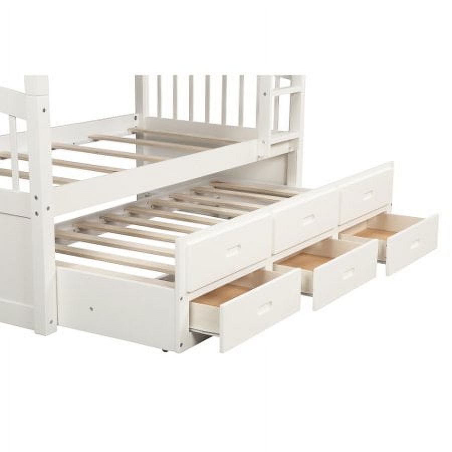 Eden Tali twin over twin bunk bed with trundle and drawers view 8