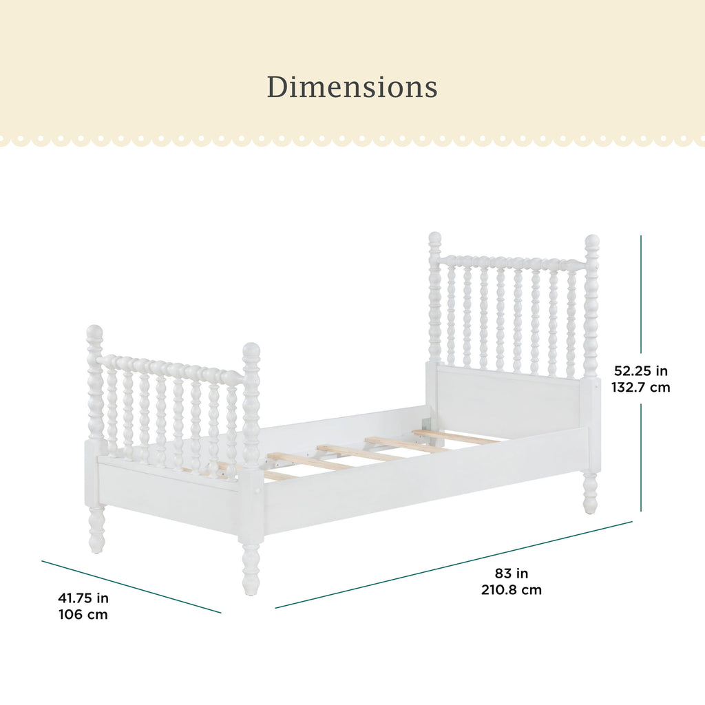 Eden Tali farmhouse spindle bed view 2
